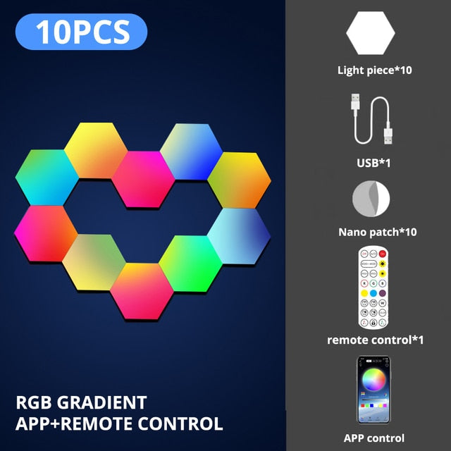 Colorwave™ | Hexagon LED Licht Smart Kit