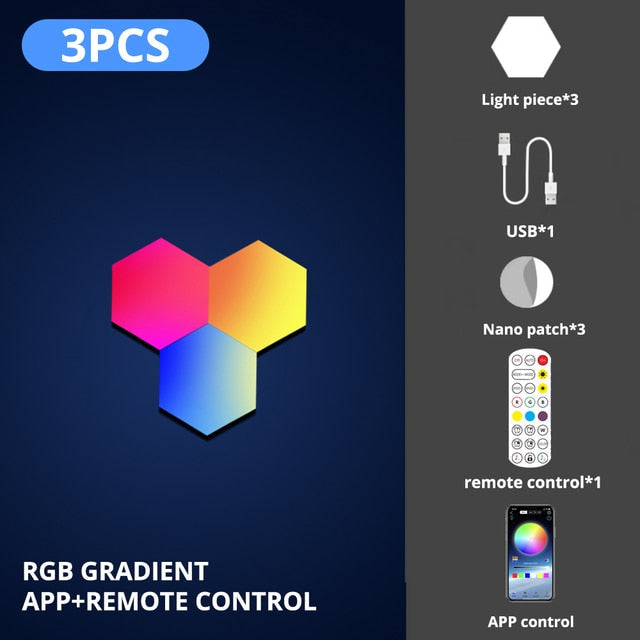 Colorwave™ | Hexagon LED Licht Smart Kit